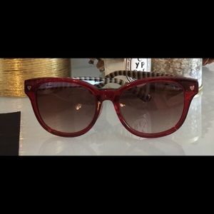 Marc Jacobs beautiful red sun glasses & case